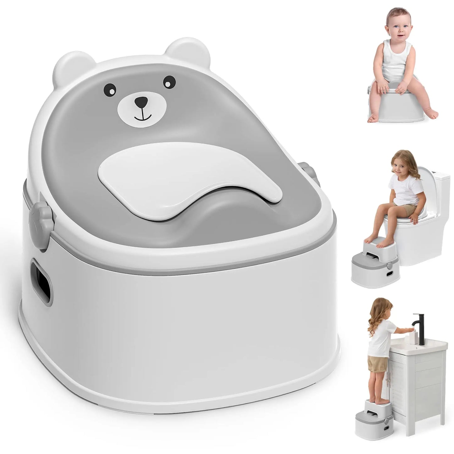 3 In 1 Portable Potty Training Toilet Seat And Toddler Step Stool
