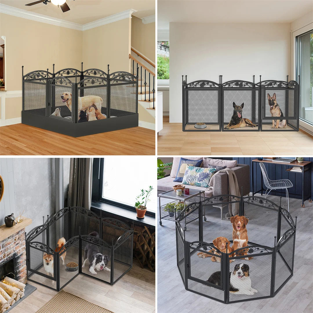 BINGOPAW Heavy Duty Dog Playpen Indoor Outdoor Use