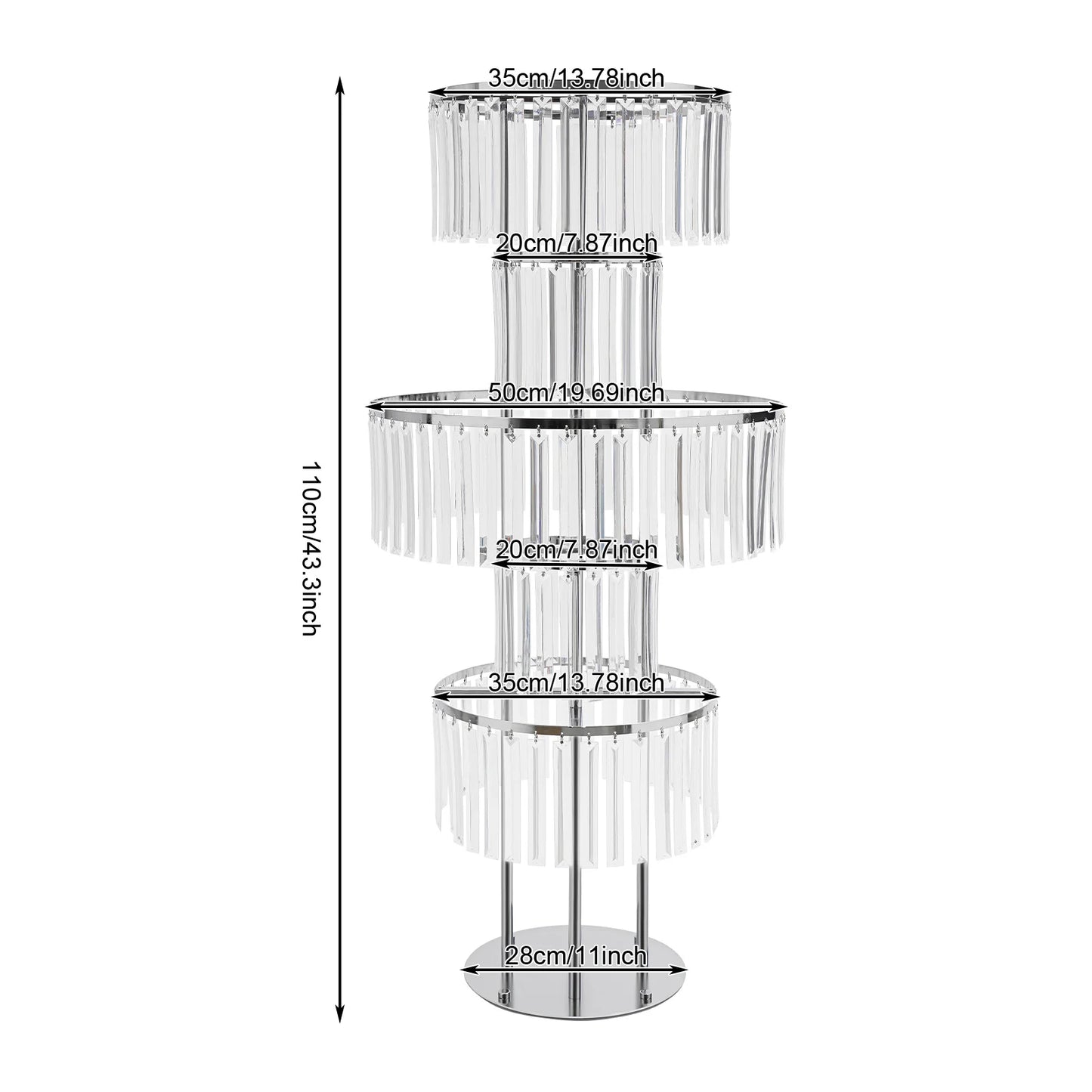 Luxury Acrylic Wedding Centerpiece Stand For Event Decorations