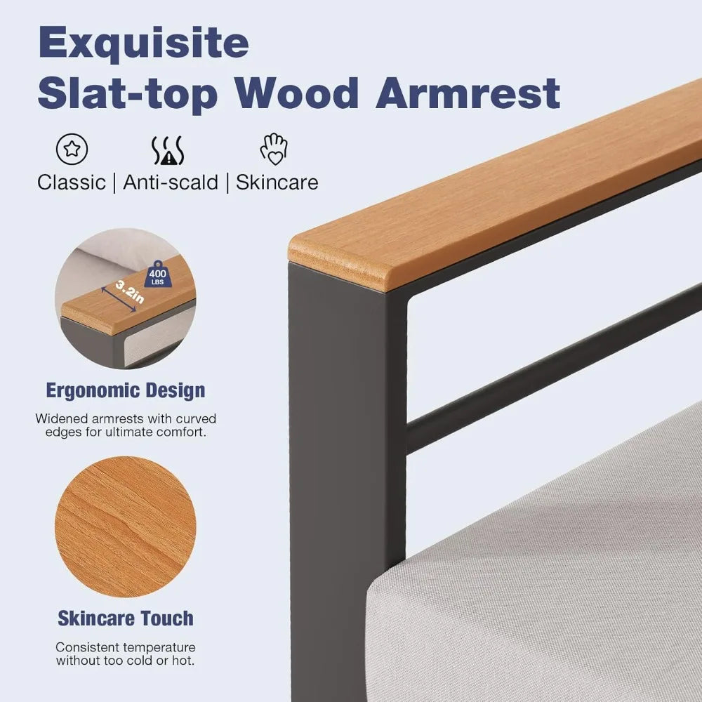 Aluminum Patio Furniture Set With Cushioned Seating And Waterproof Cover