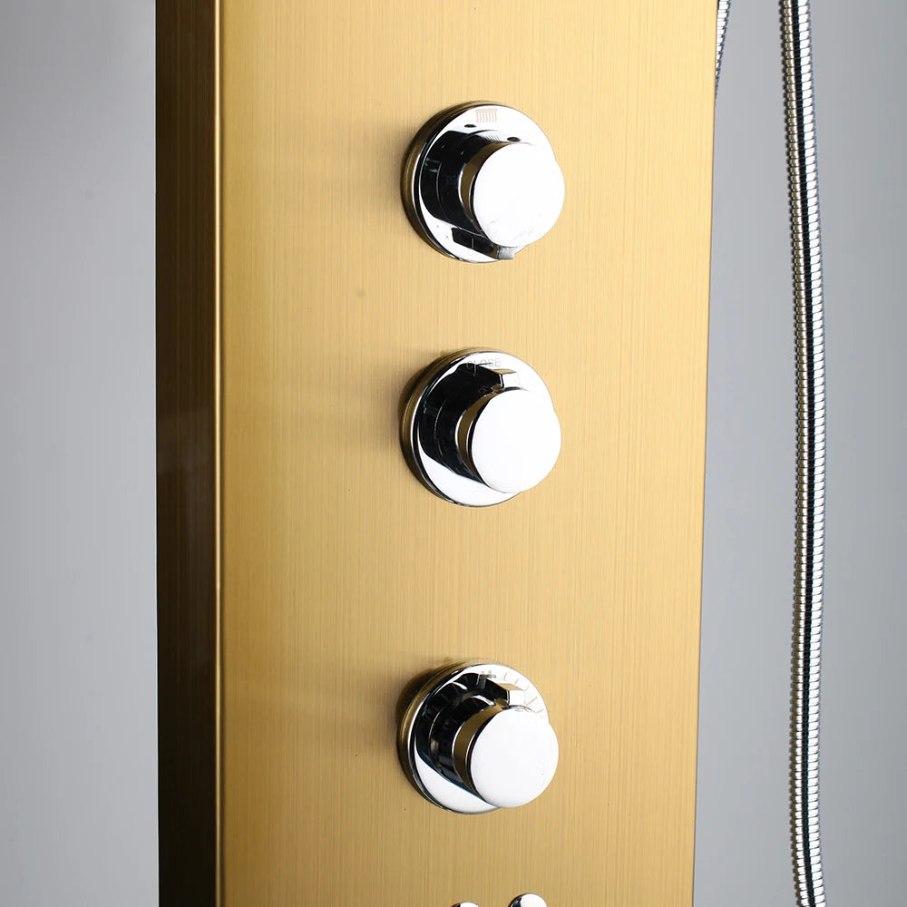 MEKKHALA Multifunctional Shower Panel Tower With Massage Jets