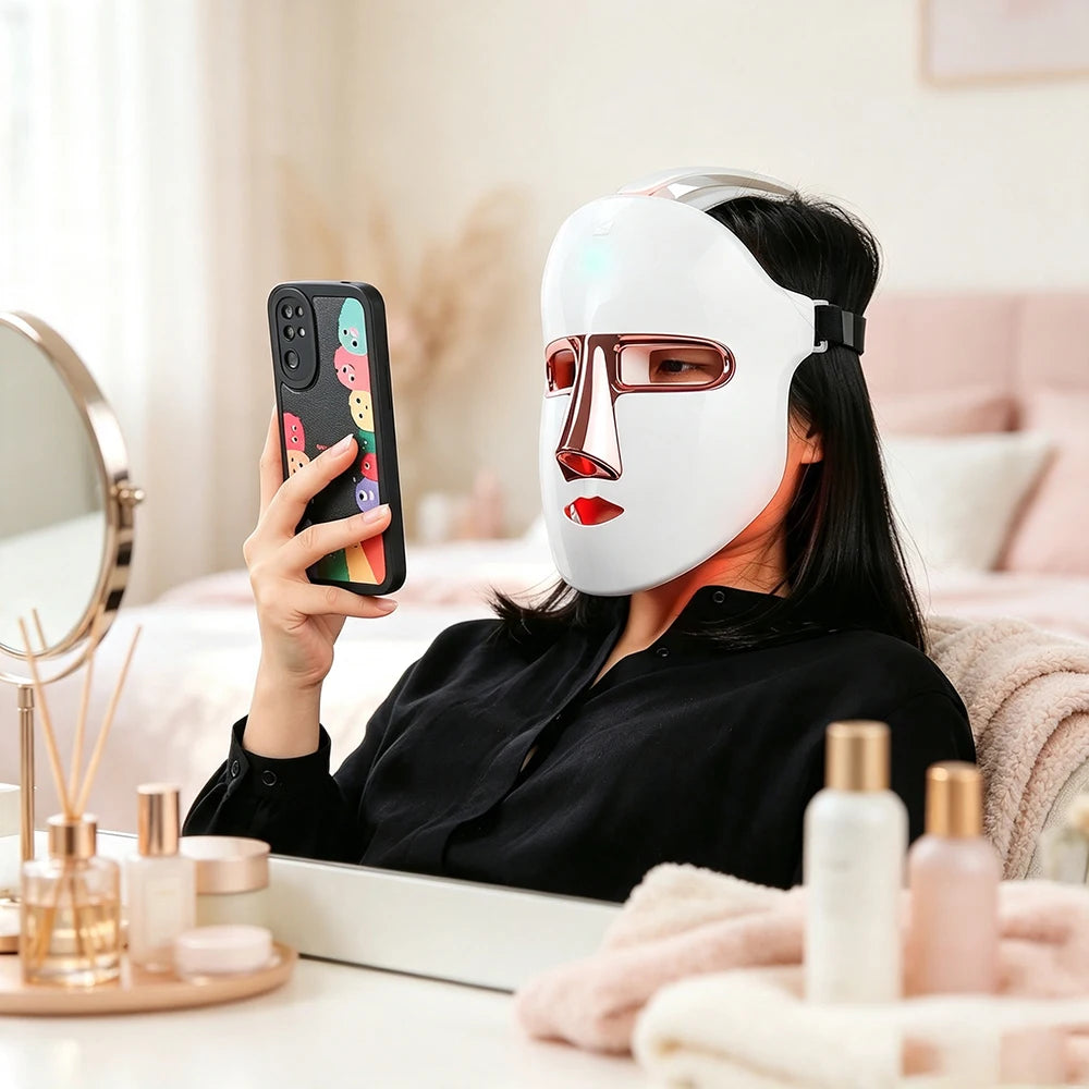 Foreverlily Wireless LED Face Mask For Skin Rejuvenation And Repair