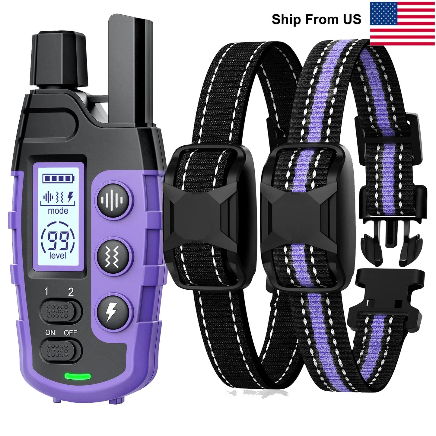 WXRPET 3300Ft Electric Dog Training Collar Remote Beep Vibration