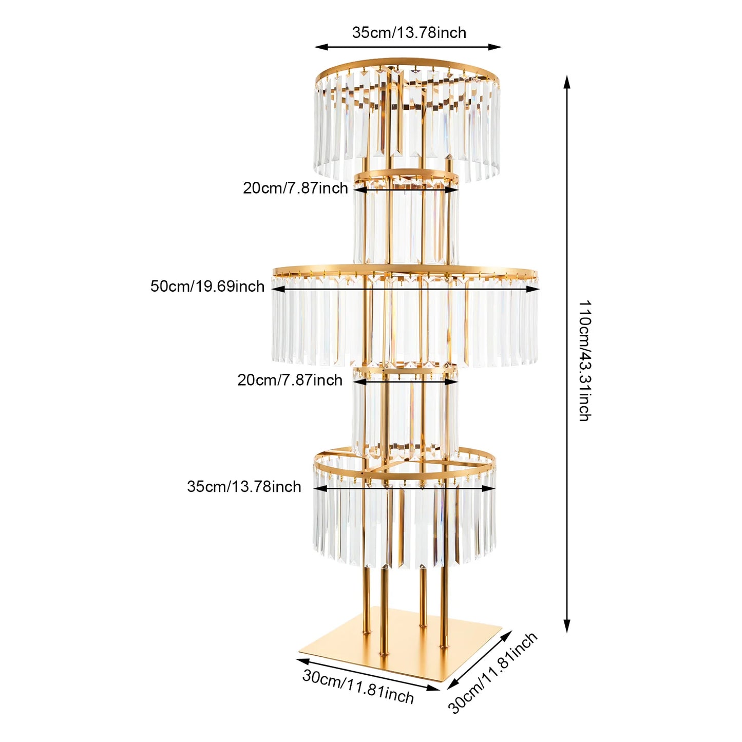 Luxury Acrylic Wedding Centerpiece Stand For Event Decorations