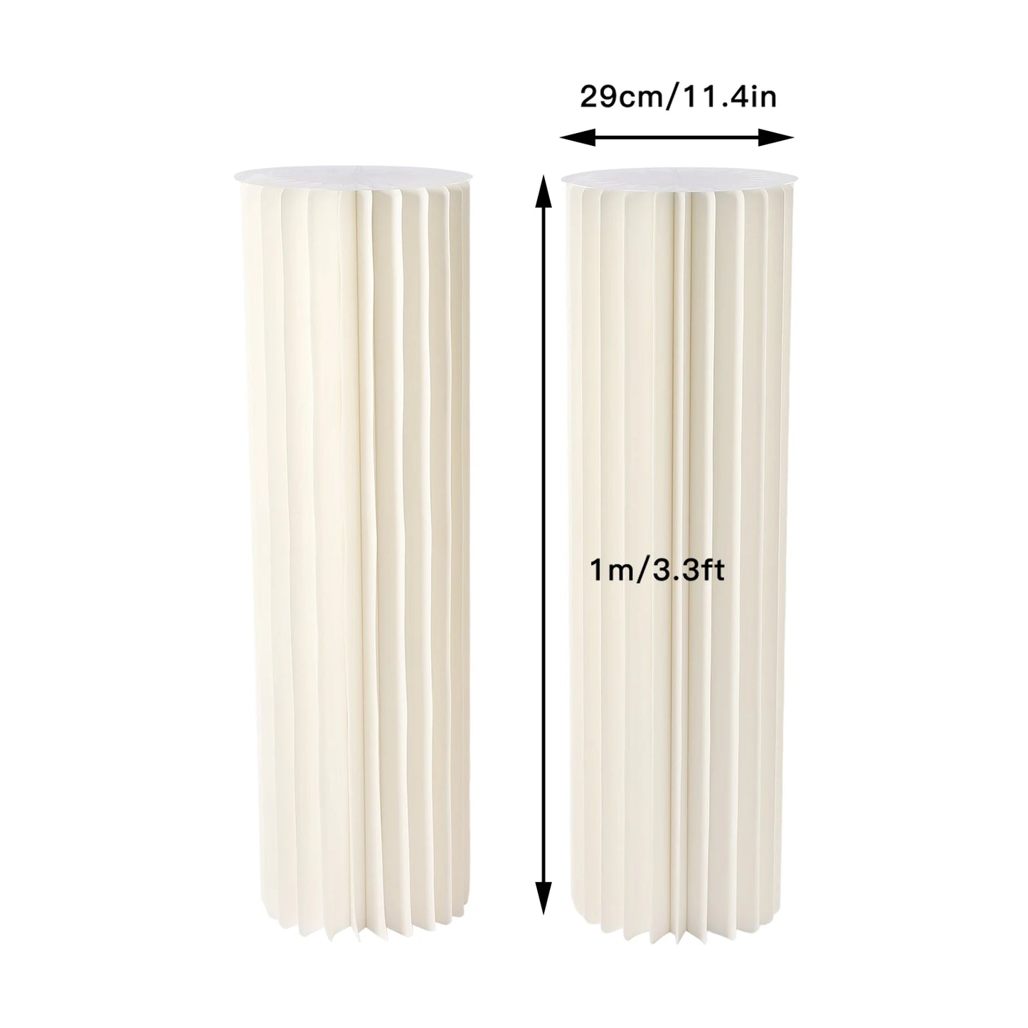 Wedding Centerpieces Cardboard Vases 2 Pack Tall Flower Stands