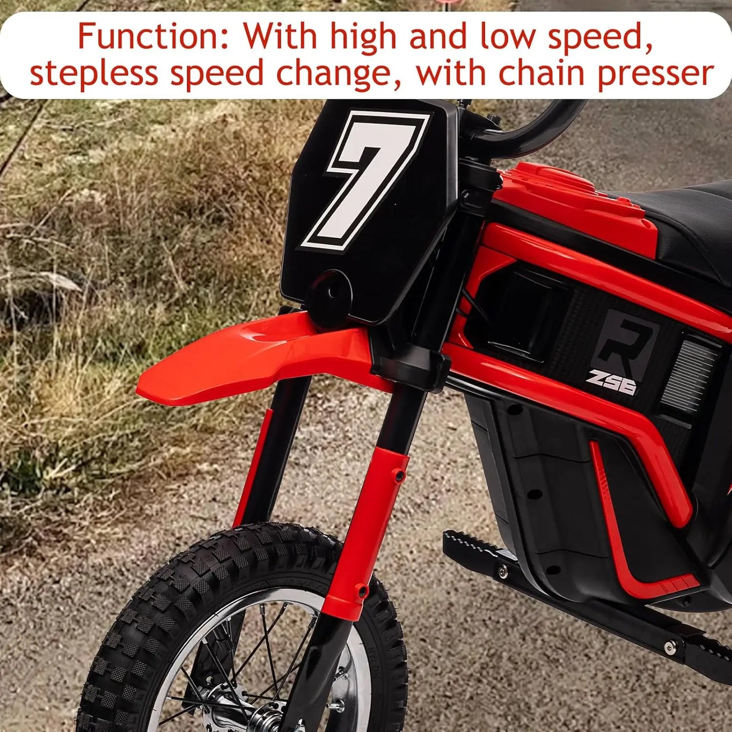 HiMISS Kids Electric Ride On Motorcycle 24V 350W Two Speed