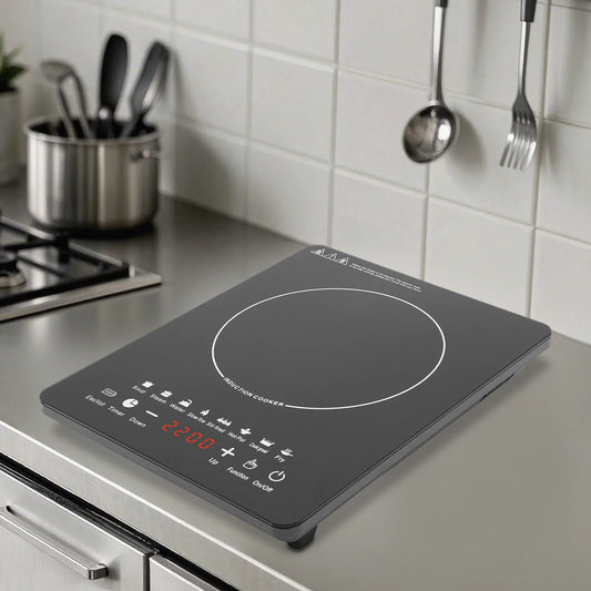 750W Induction Cooker With Glass PP Body And 8 Presets