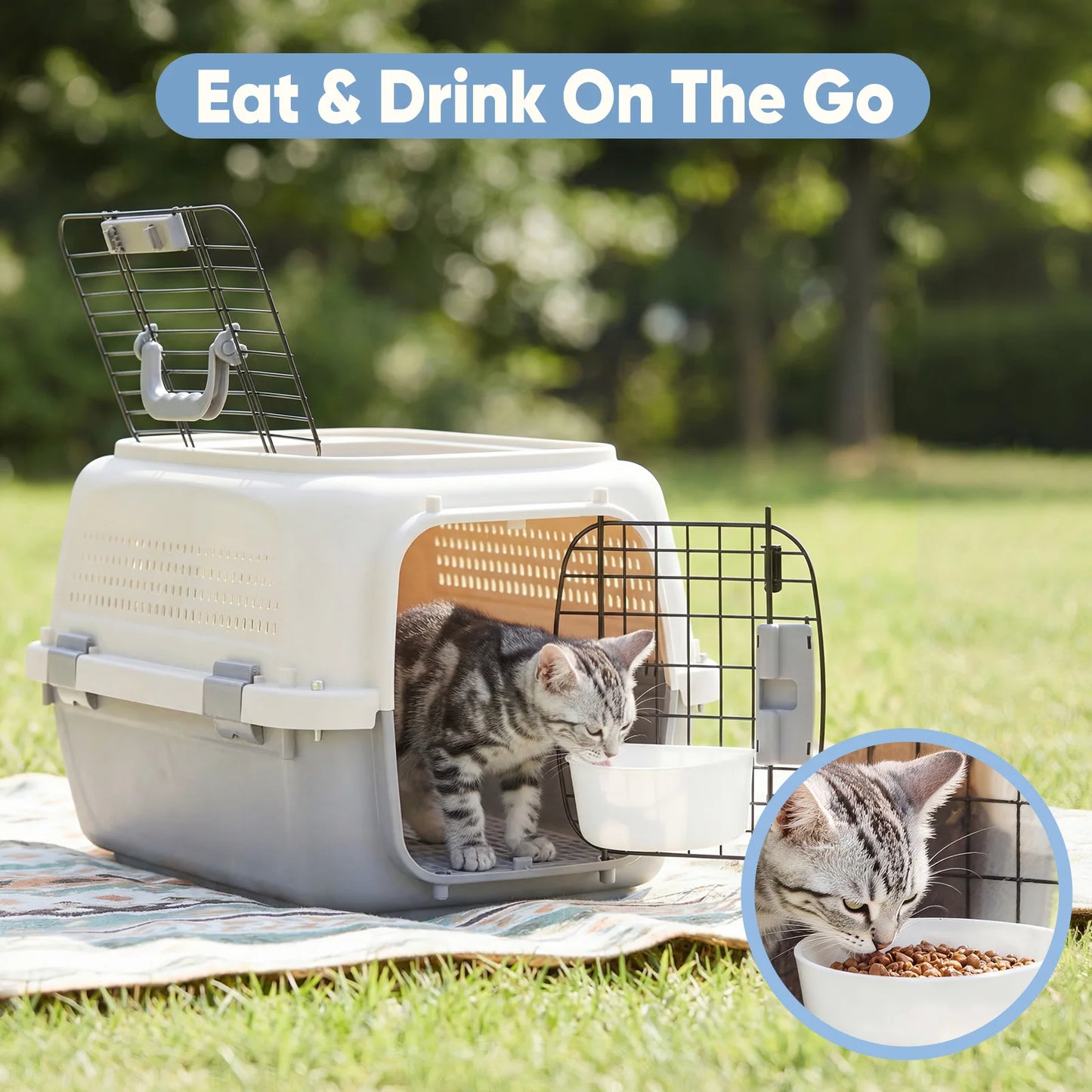 23Inch Pet Carrier For Small Dogs And Cats Top Door