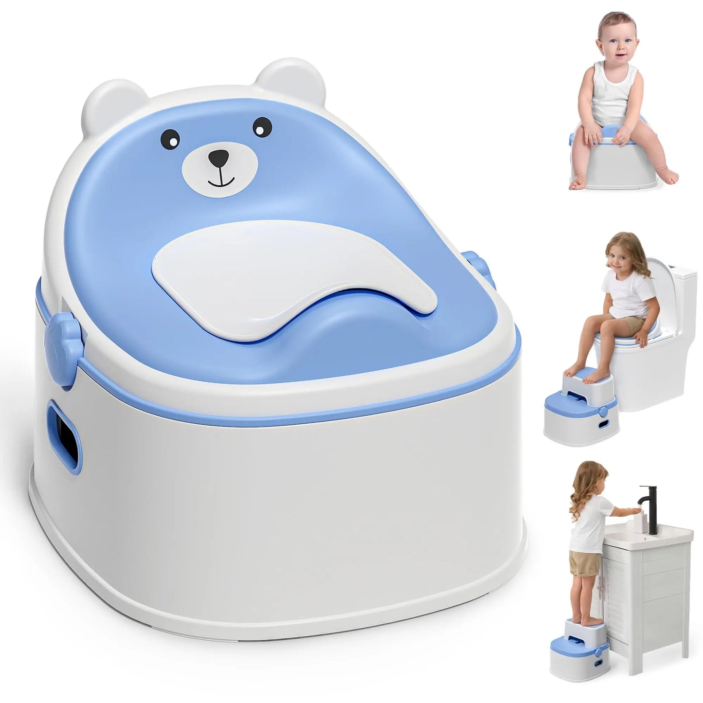 3 In 1 Portable Potty Training Toilet Seat And Toddler Step Stool