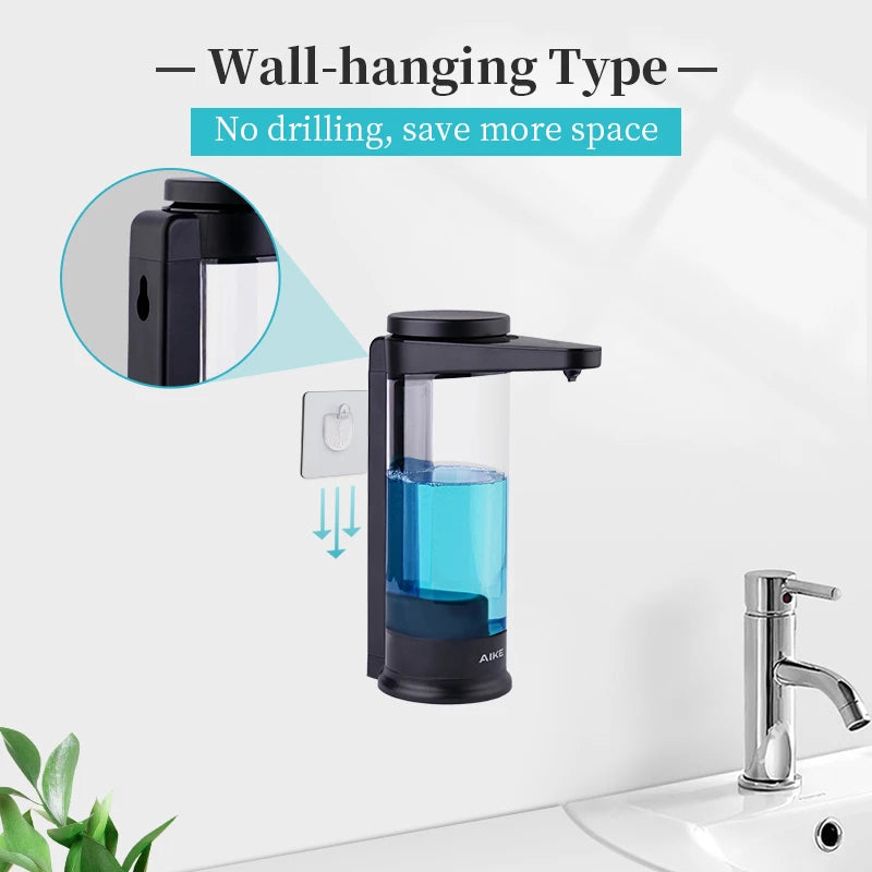 AIKE Automatic Liquid Soap Dispenser Wall Mounted USB Smart