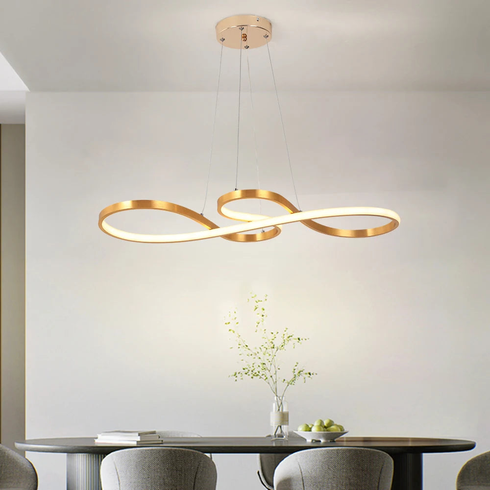 VETRULUS Modern Acrylic Led Pendant Chandelier Ceiling Light