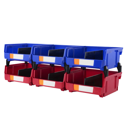 SucceBuy Stackable Garage Storage Bins For Wall Mounted Organization