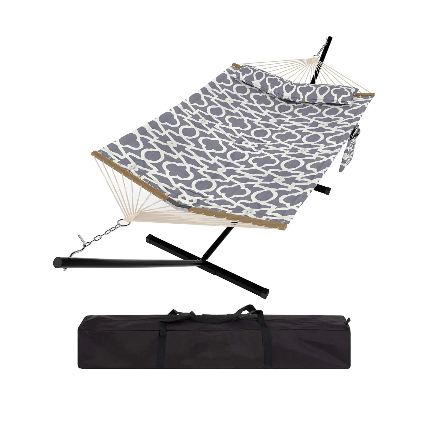 HiMISS Outdoor Hammock With Stand 2 Person Carry Bag