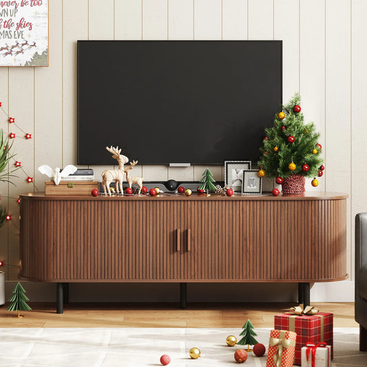 ONBRILL TV Stand With Power Outlet Storage And Drawer