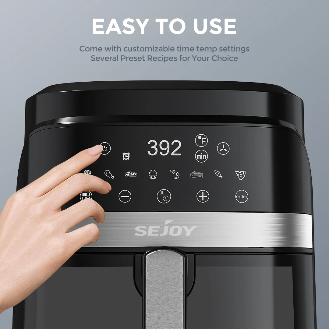 SEJOY Air Fryer 8 In 1 Countertop Oven Dehydrator Plus