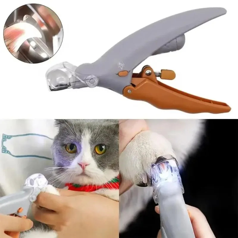 LED Pet Nail Clippers With Light for Dogs and Cats