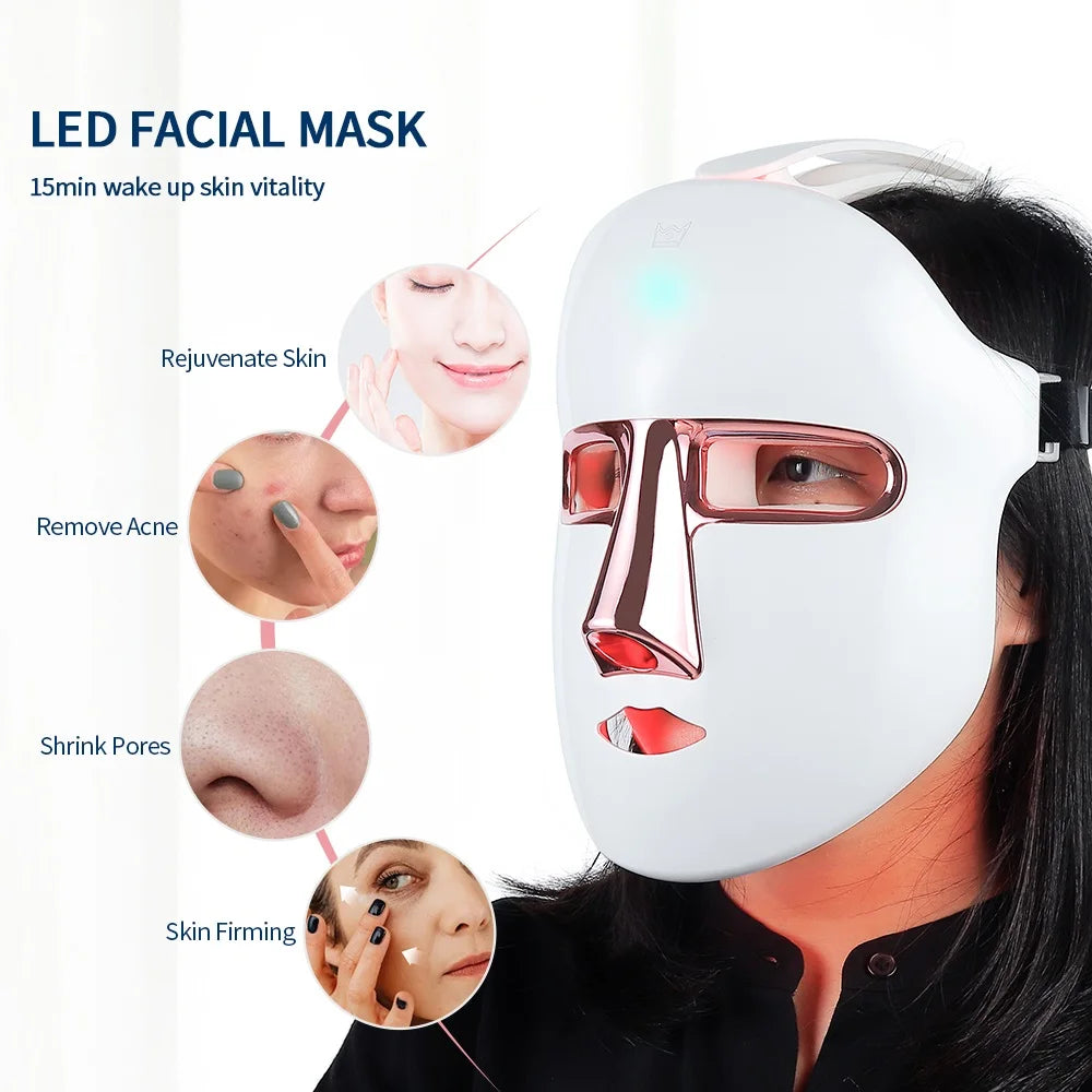 Foreverlily Wireless LED Face Mask For Skin Rejuvenation And Repair