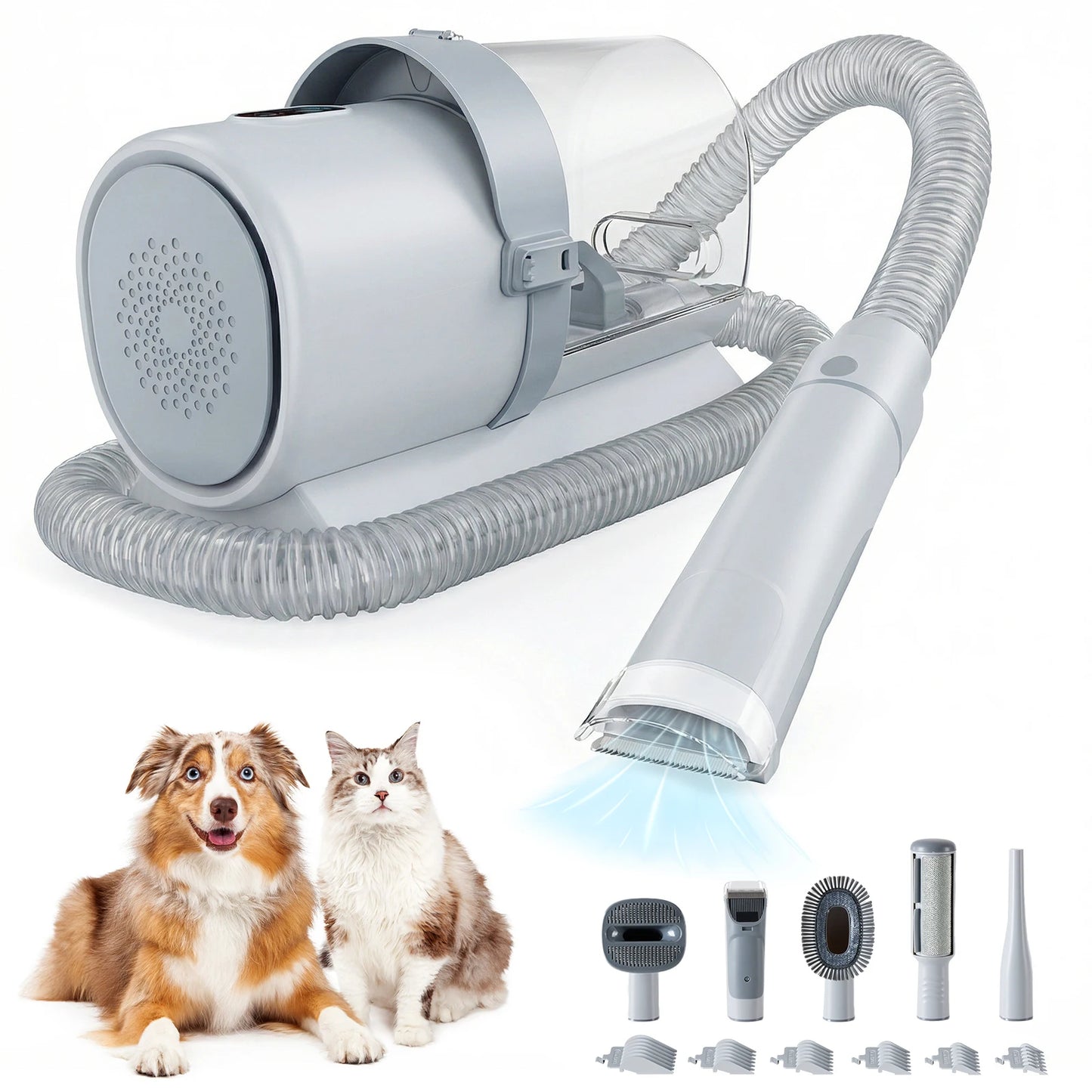 Professional Pet Grooming Vacuum Kit With Cordless Low Noise