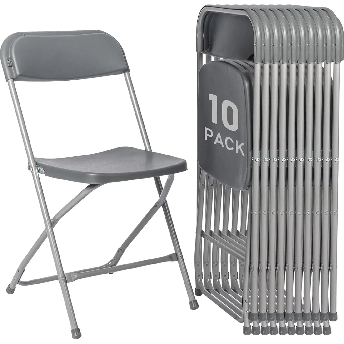 Plastic Folding Chairs With Steel Frame For Indoor Outdoor Use