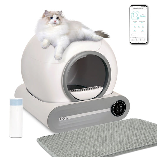 DOEL Self Cleaning Cat Litter Box With WiFi App Control