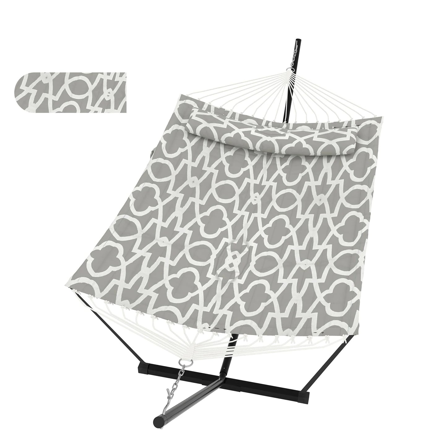 HiMISS Outdoor Hammock With Stand 2 Person Carry Bag