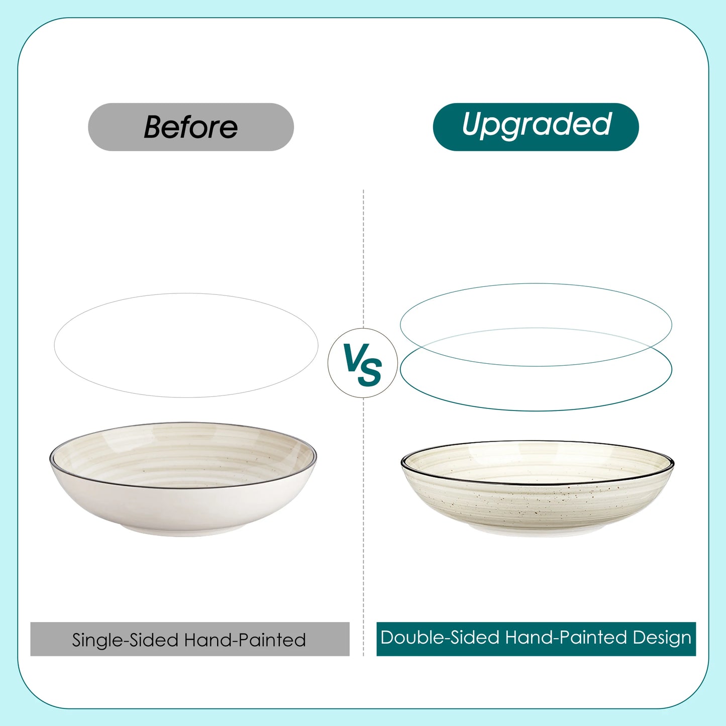 Malacasa Ceramic Dinnerware Set 24 48 Piece Dinner Plates Bowls