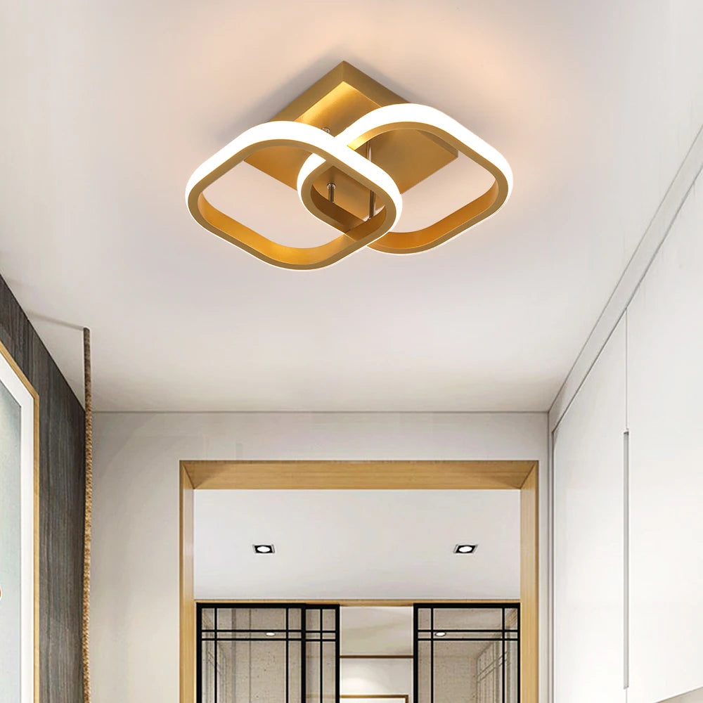 VETRULUS Modern Pendant Light Nordic Twisted LED Chandelier Ceiling Lamp