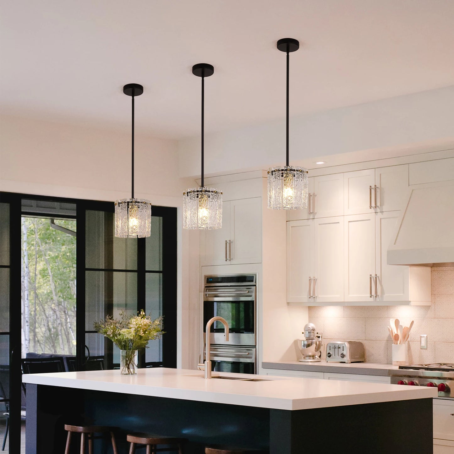 GreeLustr Modern Crystal Glass Pendant Ceiling Lamp