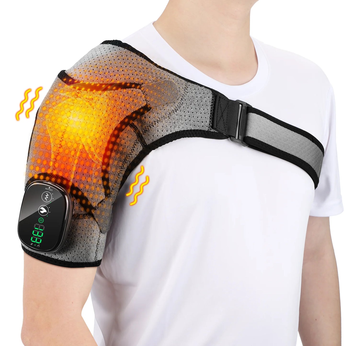 PASTSKY Electric Shoulder Heating Pad With Modes And Vibration Massager