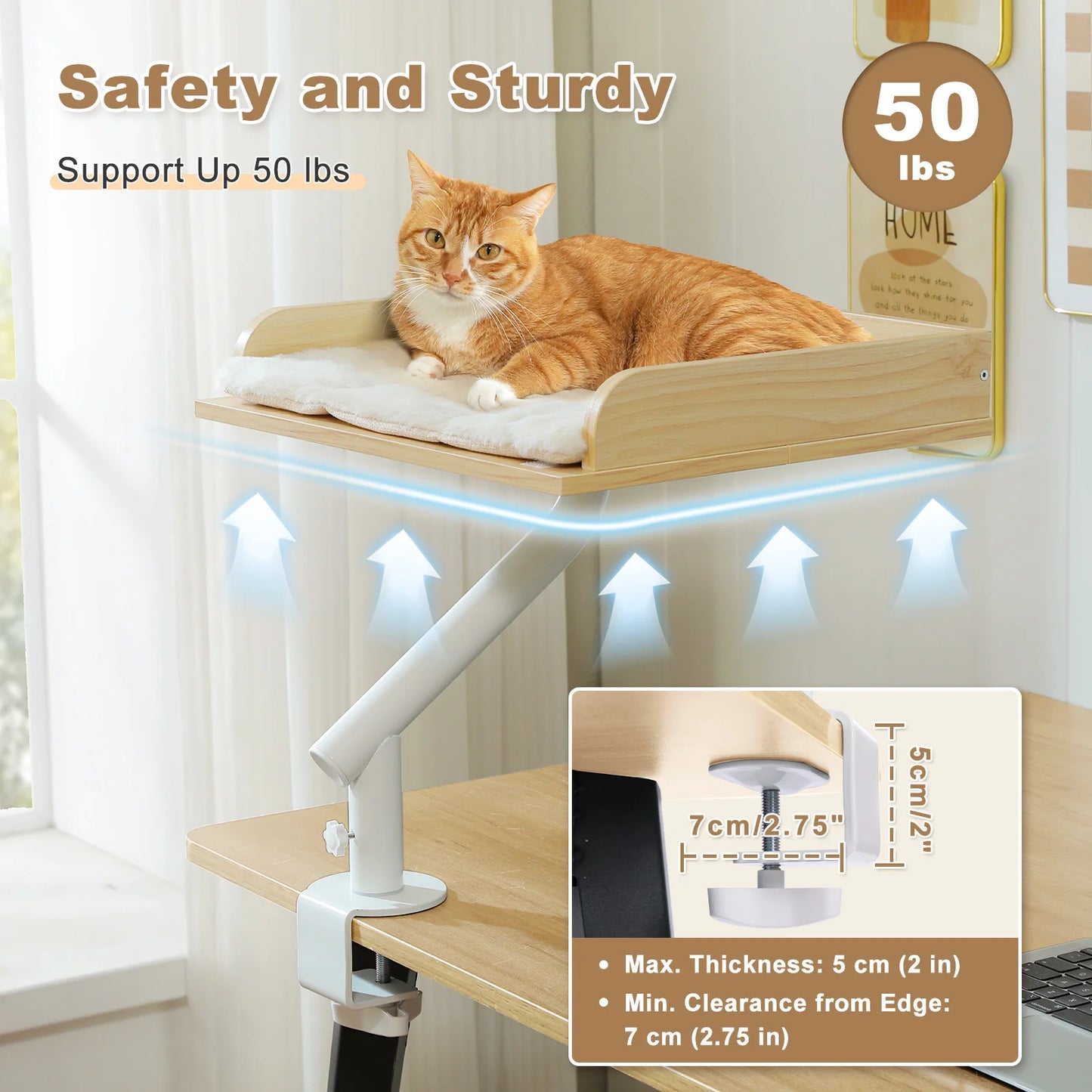 PAWZ Road Cat Desk Bed 360 Degree Rotatable Cat Stand