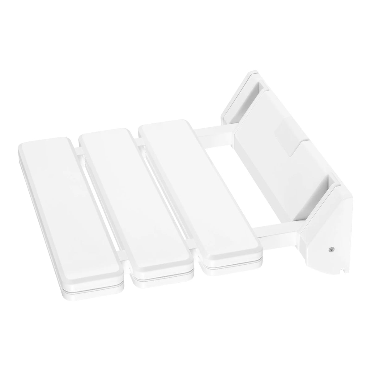 Aluminum Alloy Folding Shower Seat Wall-Mounted Waterproof Bath Bench